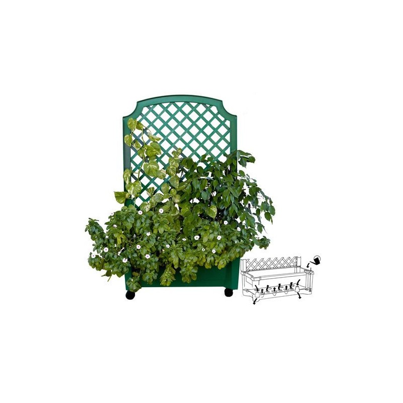 Exaco 1.416Green Calypso Trellis, Green planters