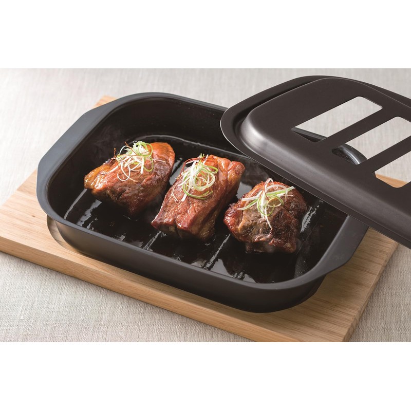 Ishigaki 4057 Grilling Meijin Square Deck, 9.8 x 7.1 inches