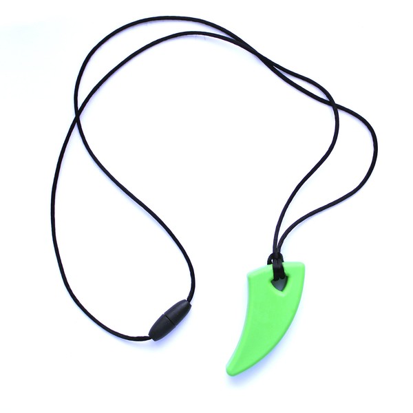 ARK's Saber Tooth Chew Necklace for Mild to Moderate Chewing (Lime Green)