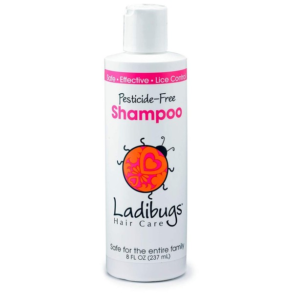 Ladibugs Lice Prevention Shampoo 8oz | Natural, Essential Oils, Sulfate-free | Keep Head Lice Away!