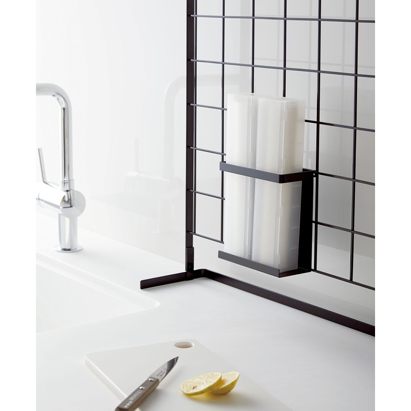 Yamazaki Kitchen Rack, Horizontal Stove Rack, Freestanding Mesh Panel for