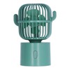 Mini Fan Cactus Shape Shaking Head Low Noise USB Charging