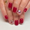 Christmas Press on Nails Short Square Glue on Nails with