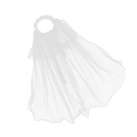 Lurrose Girl First Communion Veil White Veil Headband with Flower Crown Communion Headpiece for Wedding Prom Party