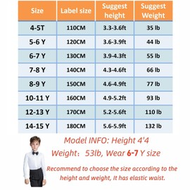 Boys Latin Modern Dance Shirt Bodysuit Leotard Salsa Tango Ballroom Lapel Romper Tops with Bow Tie, 130CM