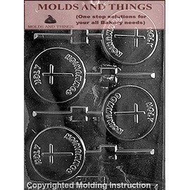 HOLY COMMUNION LOLLY Chocolate Candy Mold With Copywrited molding Instructions - Set of 3