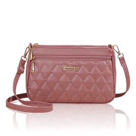 T.Y.ryanryan Women's Pouch, Shoulder Bag, Crossbody Shaped, Heart, Embroidered, PU, Pink