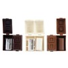 Chocolate Bar Pencil Sharpeners with Scented Erasers (6X pcs)