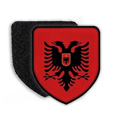 Copytec #21902 Albania Tirana EDI Rama Coat of Arms Flag Sew-On Sign Coat of Arms City Coat of Arms