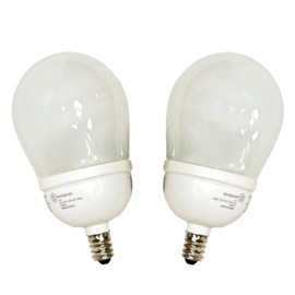 Westinghouse 37907-9FAN/CB/ADP/65/2PK Pear A Line Screw Base Compact Fluorescent Light Bulb