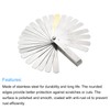 PATIKIL Feeler Gauge Dual Marked Measuring Tool 32 Blades Stainless