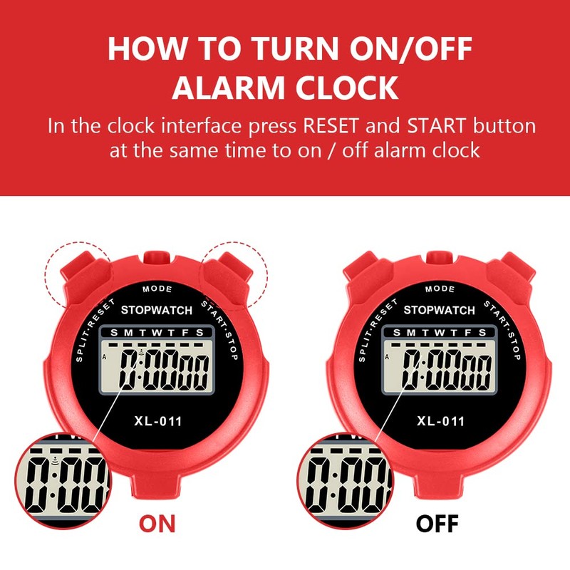 Vicloon Sport Stopwatch Timer, Multi-Function Sport Digital Stopwatch Large Display,