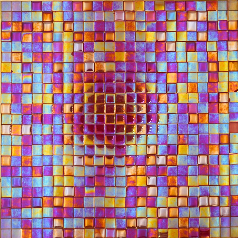 Yuvori 0.5kg Square Crystal Mosaic Tiles 1cm DIY for Bathroom,