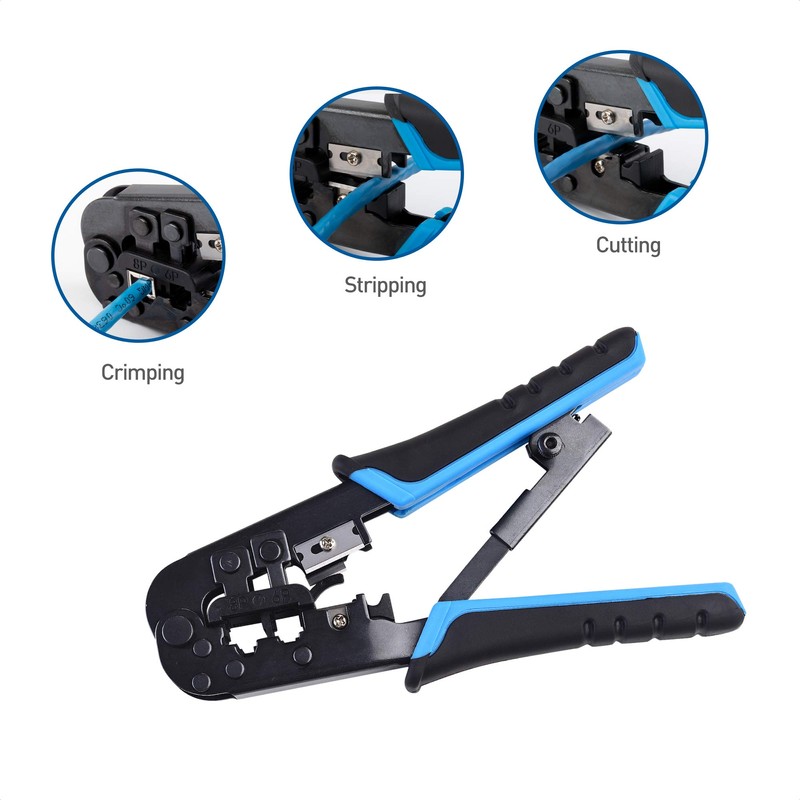 Cable Matters Modular RJ45 Crimp Tool (crimpadora Ethernet) con cortador