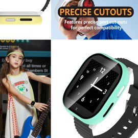 Hianjoo 5*Stück Hülle mit Schutzfolie Kompatibel mit Xplora X6 Play, Rundum-Abdeckung PC Displayschutz Hülle, Schutzhülle Kompatibel mit Xplora X6 Play