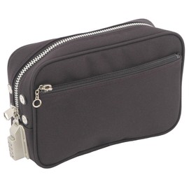 SED13063 Keyless Bag with Key Security Pouch with SED-1 Lock for Secretly Thieves Cash Passport Storage (Black)