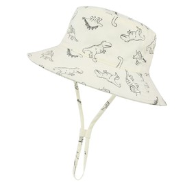 Century Star Baby Sun Hat Adjustable UV Protection Hat Children with Wide Brim Sun Protection UPF 50 Unisex, White