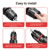 Crumye 2 Pcs Keyless Drill Chuck, 1/2-20UNF Mount, 2~13mm Self-Tightening