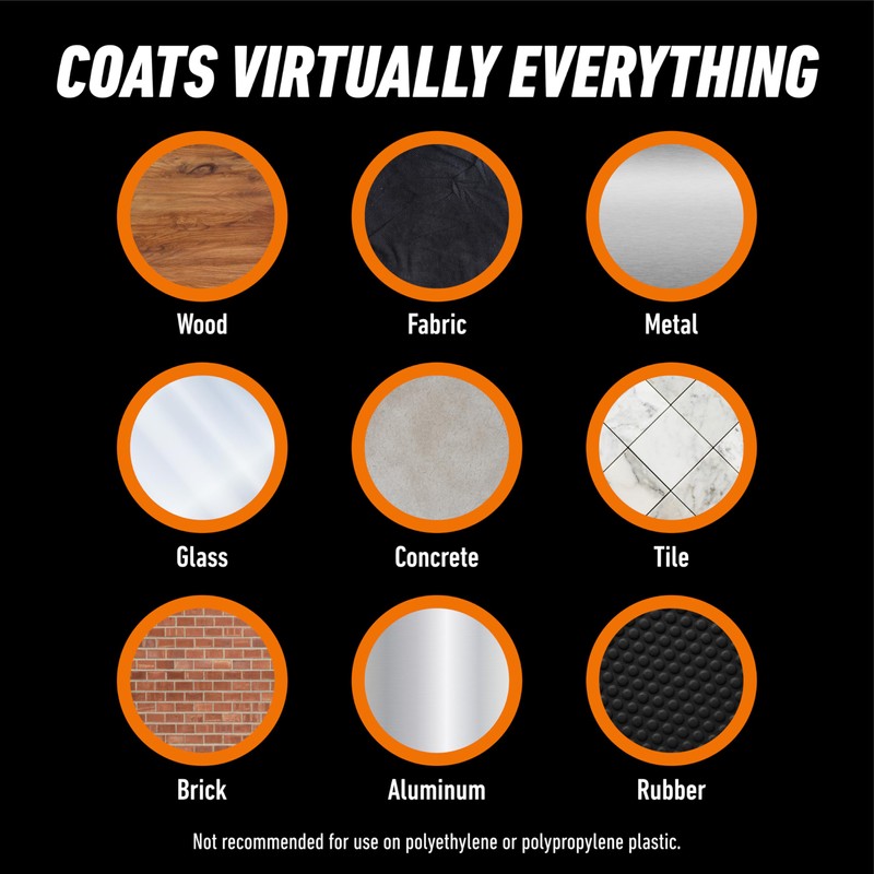 Gorilla Waterproof Patch & Seal Rubberized Sealant Spray, Crystal Clear,