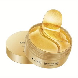 24k Gold Augenpads gegen Augenringe - 60 Stück Anti-Aging, Kollagen Feuchtigkeitsspendend gegen Schwellungen, feine Linien, Entfernung von Augenringen Augenmaske