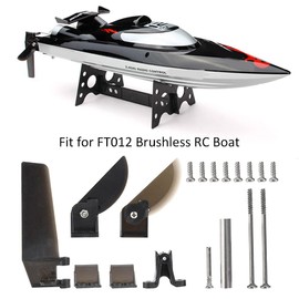 Voluxe Tail Rudder Parts for FT012, Steering Tail Rudder Parts, Steering Vane Tail Rudder Boat Parts Toy Boat Fits for FT012 Brushless RC Boat Rc Rudder