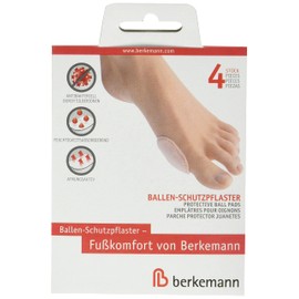 Berkemann Protective Plasters for Ball of the Foot - Protects from Pressure and Rubbing, 4 Piece