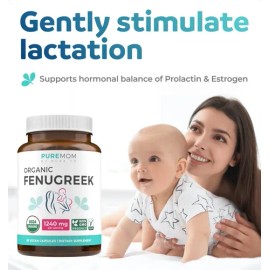 Fenogreco Orgánico Pure Co: Cápsulas Veganas para Energía, 60 Unidades