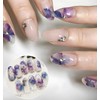 Chisafly Nail Stickers, Flowers, Hydrangea, Petals, Flower Nail Stickers, Colorful,