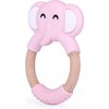 Chummies | Mordedor Elefante de Silicona y Madera (ROSA)