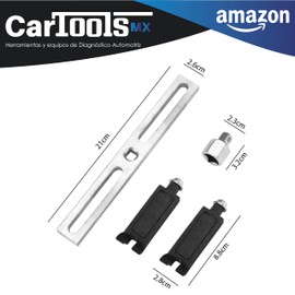 Herramienta de extracción de bomba de combustible, llave de tapa de tanque de combustible, llave de extracción de tapa del tanque de combustible, llave universal ajustable de 3/8 a 1/2 pulgadas