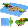 2Pcs Bird Foraging Puzzle Toys, Interactive Slow Feeder Mat, Parrot