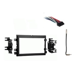 Harmony Audio Compatible with Ford Mustang 2007 2008 Double DIN Stereo Harness Radio Install Dash Kit Package