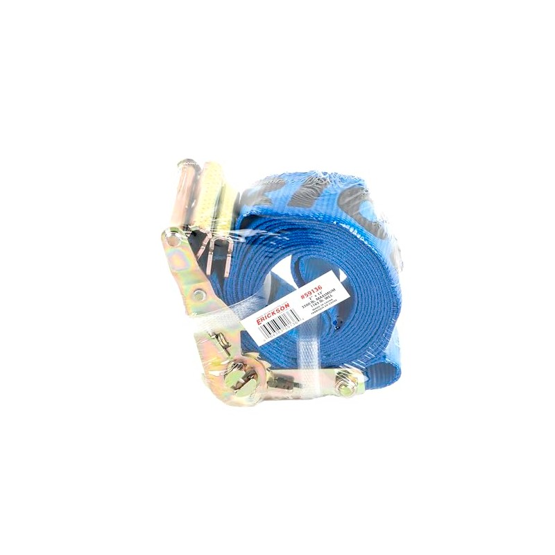 Erickson 59136 Blue 2" x 12' Ratcheting E-Track Logistic Strap