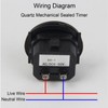 Round Hour Meter High Accuracy Quartz Mechanical Hour Meter for