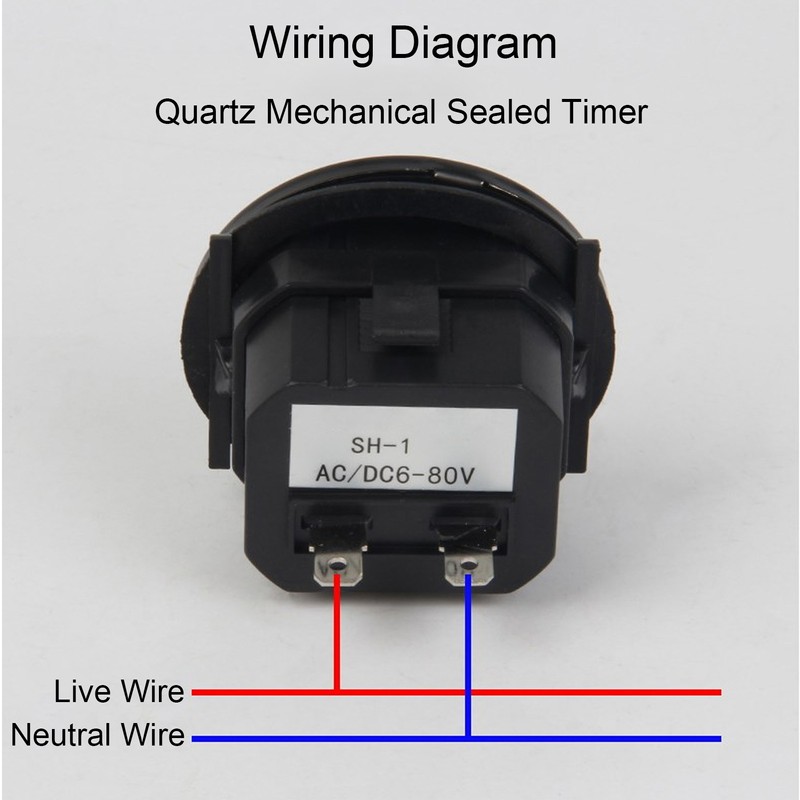 Round Hour Meter High Accuracy Quartz Mechanical Hour Meter for