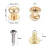 uxcell 8mm Head Dia. Round Knobs Pull Handle, 12pcs Zinc