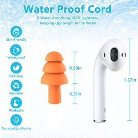 5 Pairs Sleep Earplugs,Silicone Ear Plugs for Sleeping Noise Cancelling,Soft Reusable Ear Plugs,Small Earplugs for Sleep,Travel EarPlugs with EarPlug Case(Pink,Black,Blue,Orange,Green)