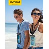 Lamicall 2Packs Waterproof Pouches, Beach Vacation Essentials for Wemen Men,