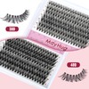 Mayhug Cluster Lashes D Curl Individual Lashes 280pcs Lash Clusters