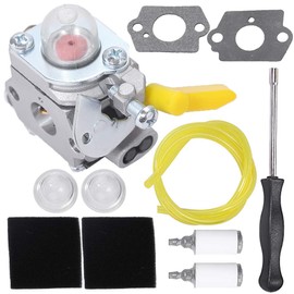 C1U-H60 Carburetor Replacement for Ryobi Homelite 25cc 26cc 30cc String Trimmer Leaf Blower Brush Cutter w/Air Fuel Filter Line Primer Bulb Gasket