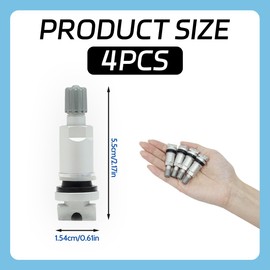 Clamp-in Valve Stem for TPMS, 4Pcs Replacements Tyre Pressure Monitoring System Pressure Monitoring Sensor Valve Stems Anti-Explosion Tire Valve Stem Tool for Cars