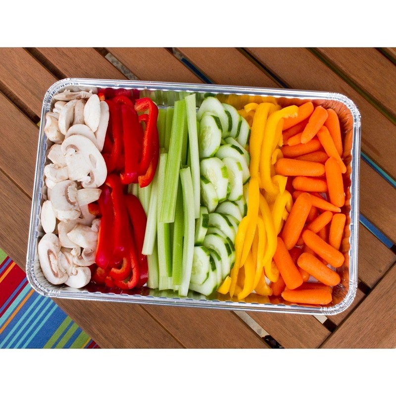 12 BBQ Foil Disposable Grill Serving Trays Summer Garden Party