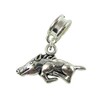UniqueBeadsAndGifts Universal Arkansas Razorback Pig Charm