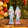 Sewroro Hanging Nutcracker Wooden Nutcracker Soldier Figures Christmas Nutcracker Dolls