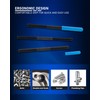 HIPULX 3 PCS Thread File Set - 5140 Alloy Steel
