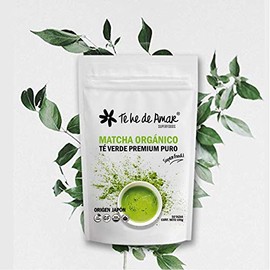 MATCHA ORGÁNICO TE HE DE AMAR  TÉ VERDE PURO  100 Camellia Sinensis Premium Japonés. Lleno de antioxidantes naturales DELICIOSO Y SALUDABLE. 100g (50 