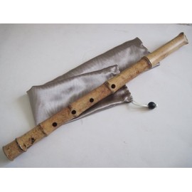 1.8 Pentatonic Shakuhachi 5 Holes - Voicing has Buffalo Horn Flake inlet - Traditional Zen Instrument
