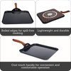 IMUSA 11 Inches Square Griddle Pan with Cool Touch Handle,