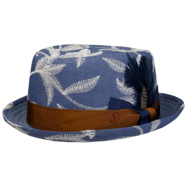 Alfonso D'Este Leaves Pork Pie Fabric Hat Summer Hat Sun