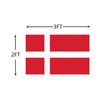 Double Sided 3ply Denmark Flag 2X3 FT, Danish National Flag,Dane
